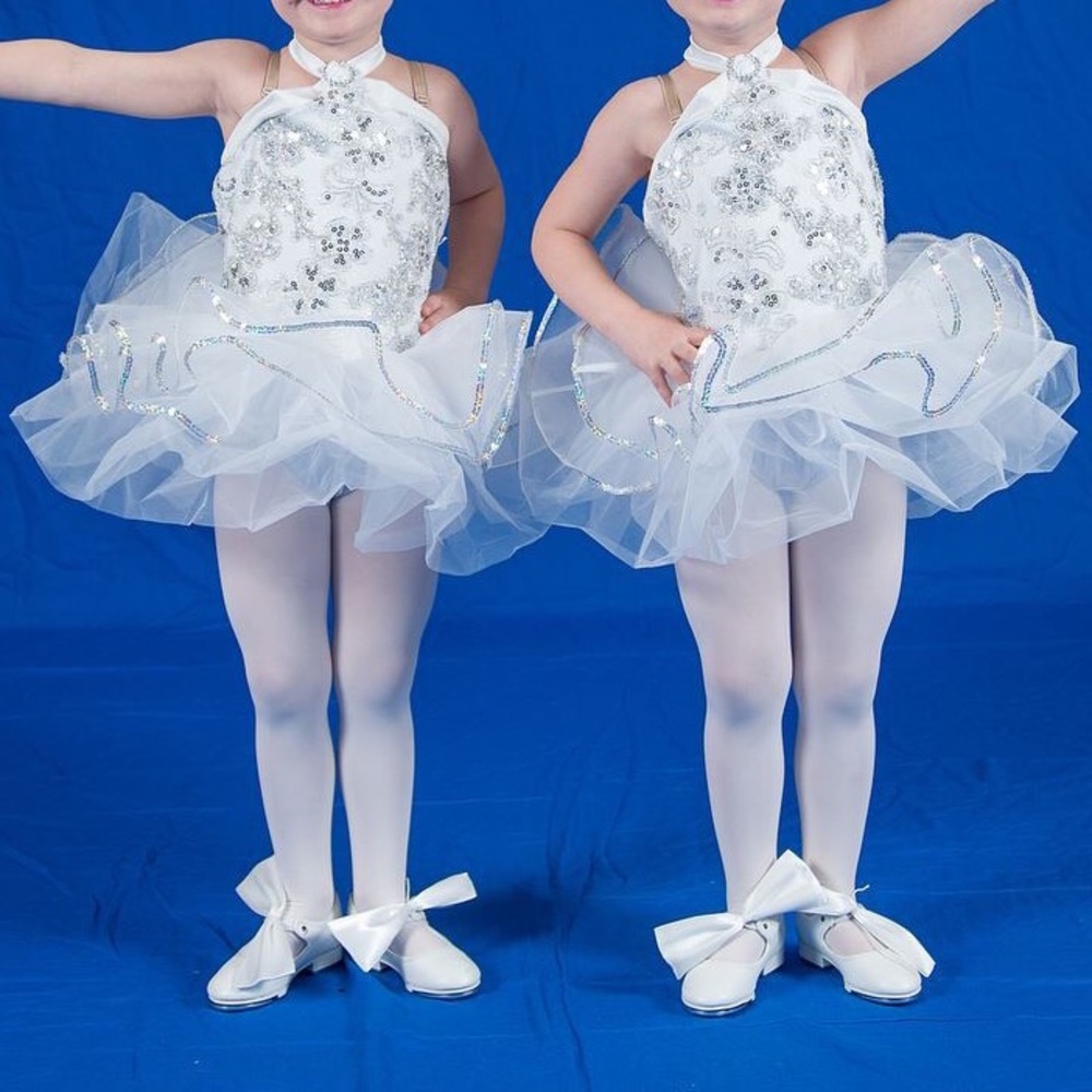 GIRLS WHITE SNOWFLAKE TUTUS, S(or sold separately) - Picture 2 of 8